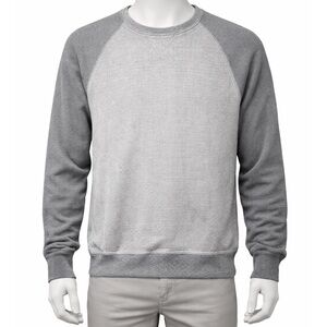 Banana Republic Two-Tone Gray Long Sleeve Waffle Knit Tee